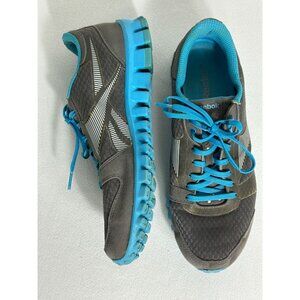 Reebok Women's RealFlex Running Training Shoes in Gray / Blue - Sz 9.5